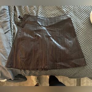 Vintage Christian Dior eel skin skirt